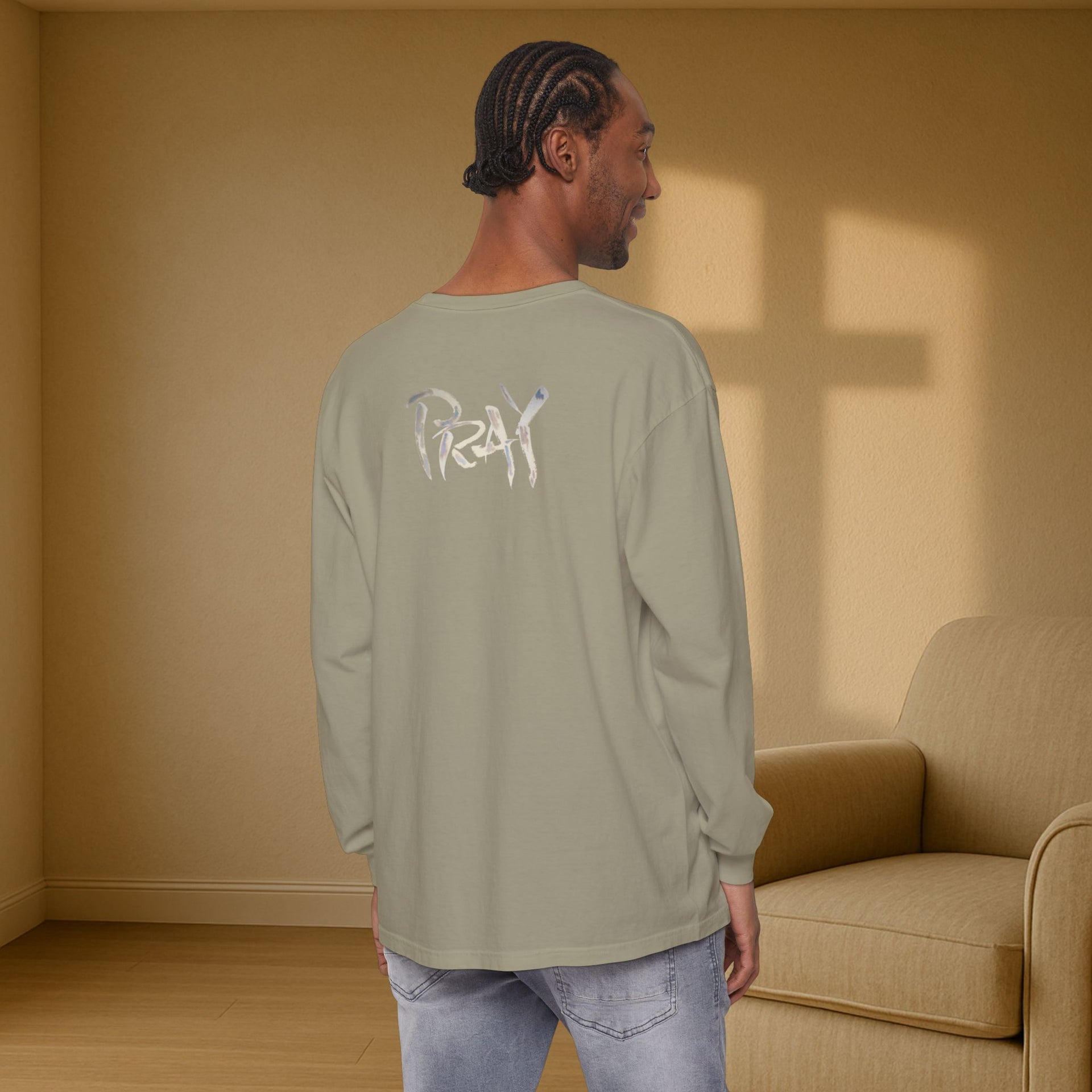 PRAY Unisex Relaxed Fit Long Sleeve T-Shirt - My Faith My Father