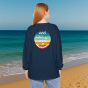 Love, Faith & Hope = Happiness Unisex Relaxed Fit Long Sleeve T-Shirt - My Faith My Father