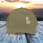 Jesus Is King Snapback Trucker Hat - My Faith My Father