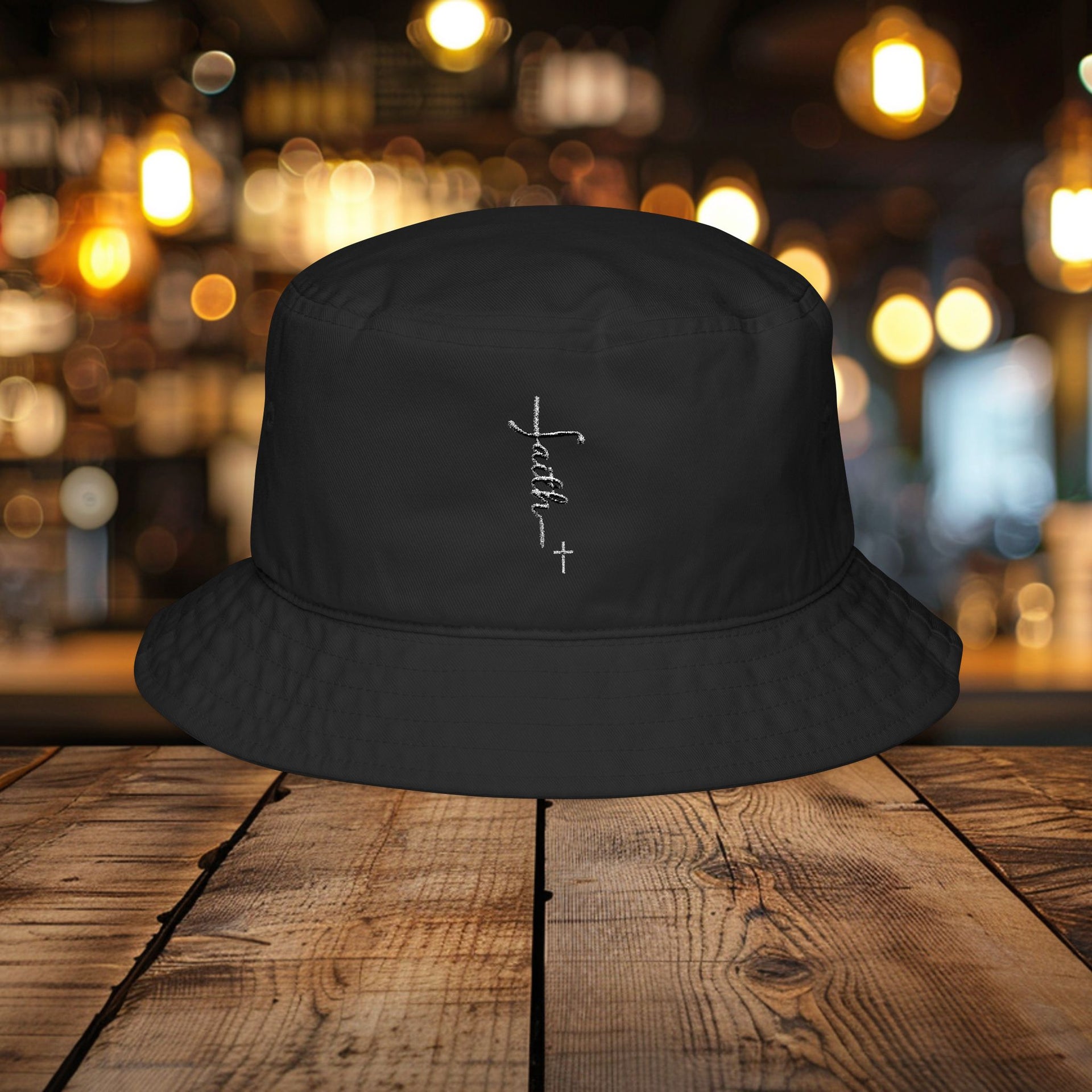 Faith With Cross Bucket Hat - My Faith My Father