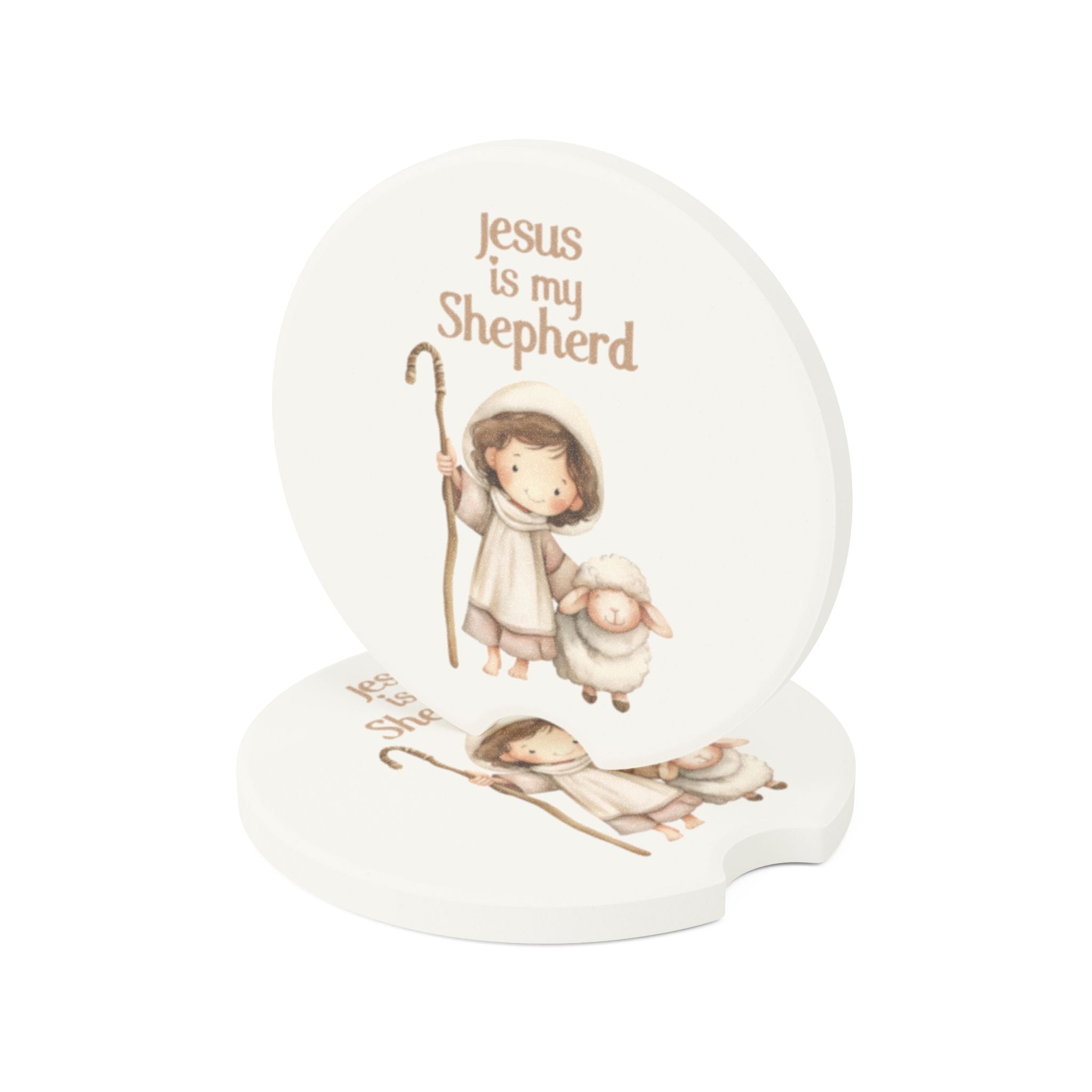 Jesus is My Shepherd Soapstone Car Coaster