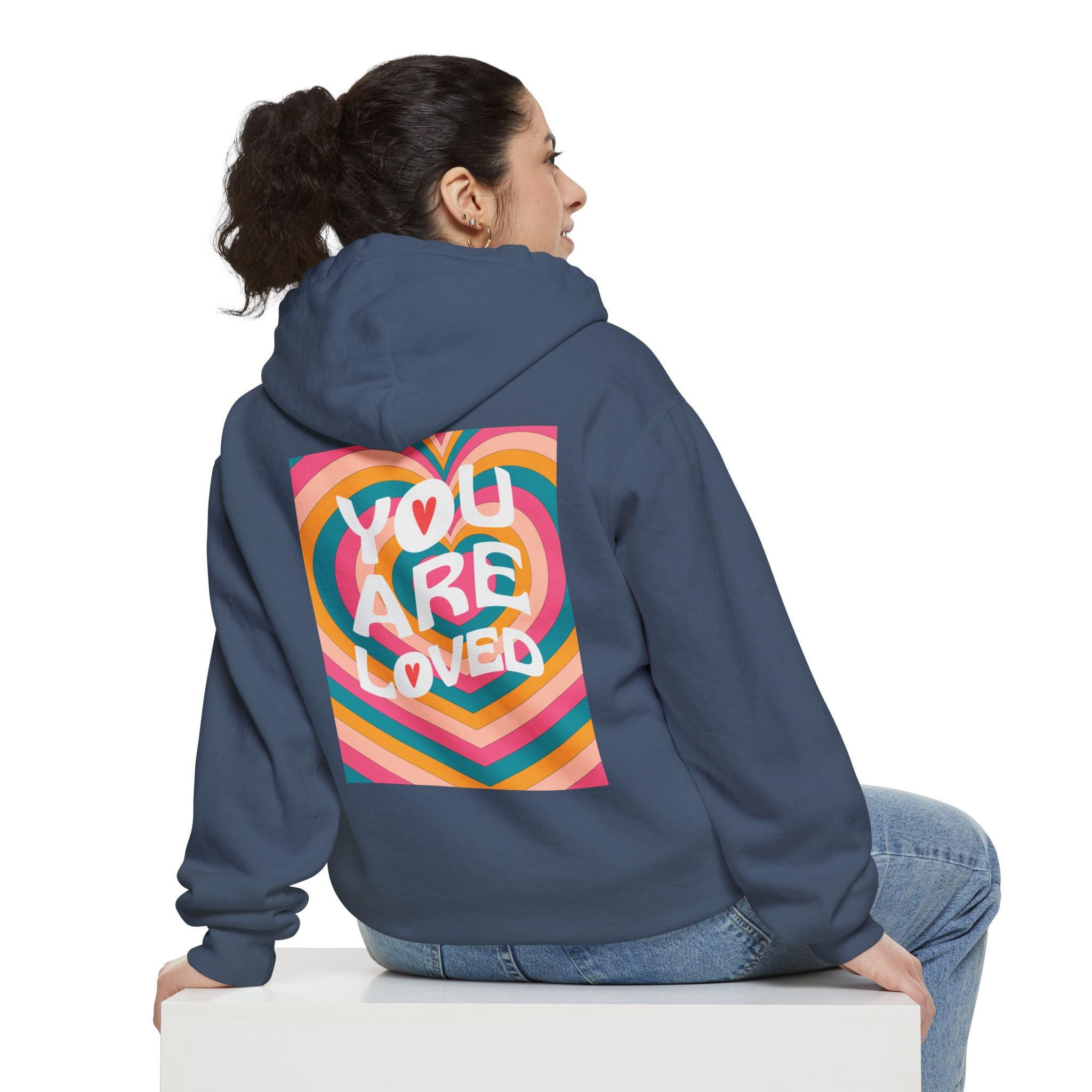 You Are Loved Retro, Unisex, Relaxed Fit Hoodie