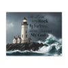 Psalm 18:2 Lighthouse Matte Canvas Wall Art - My Faith My Father