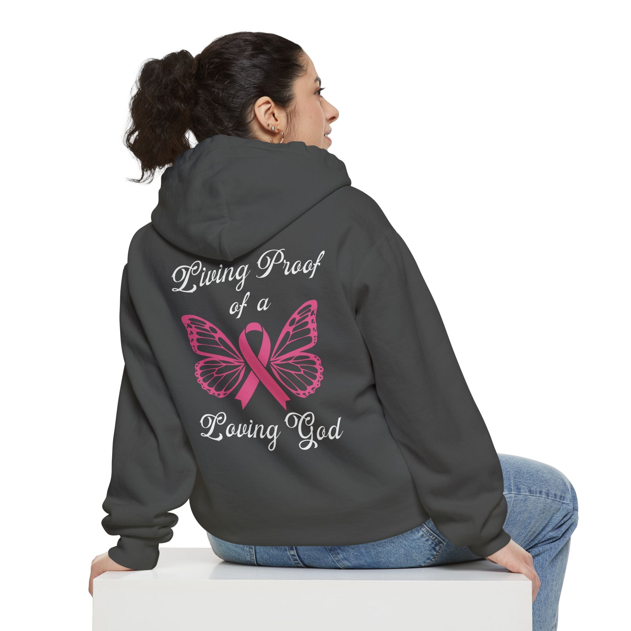 Living Proof Of A Loving God Butterfly Unisex Relaxed Fit Hoodie
