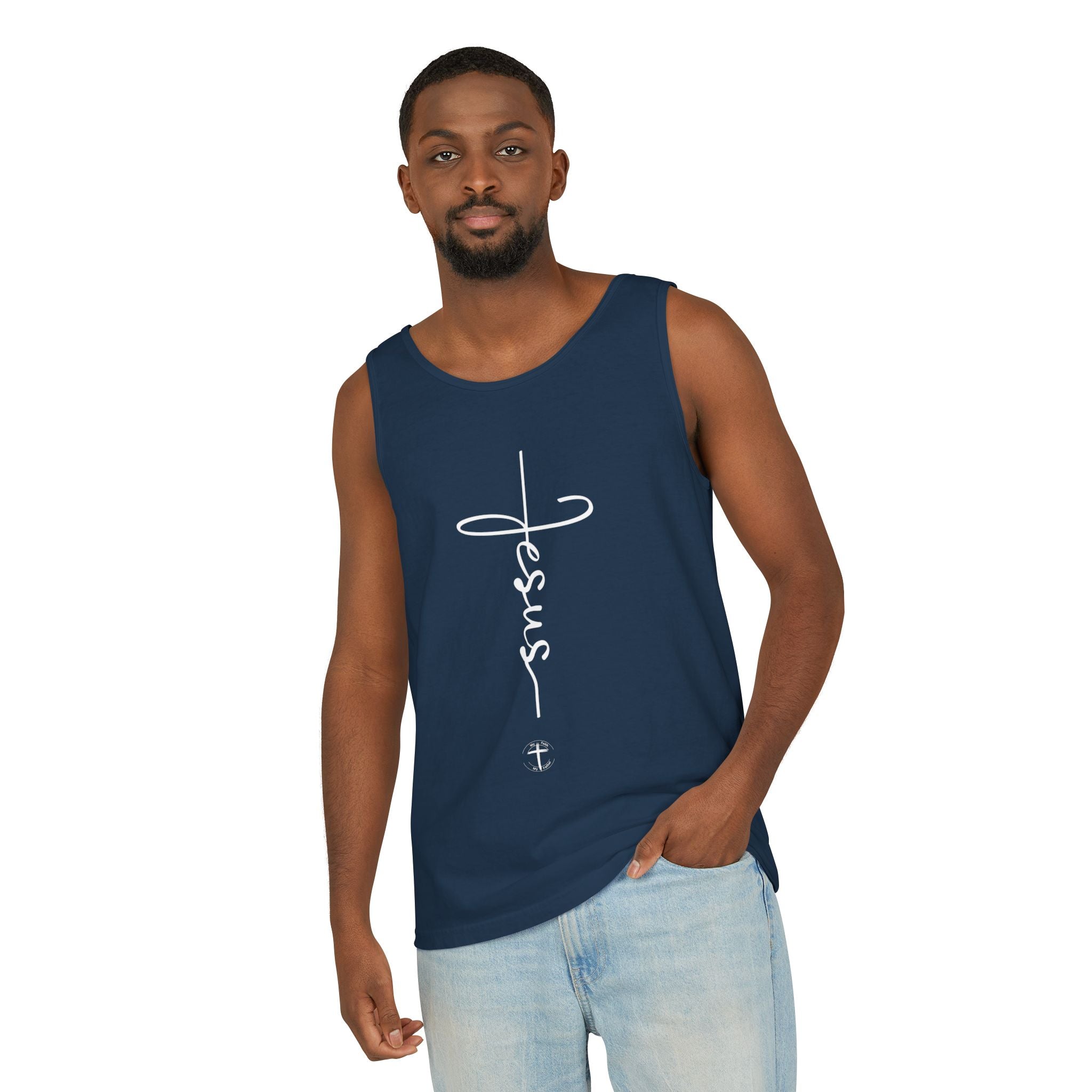 Jesus Cross Unisex Relaxed Fit Tank Top