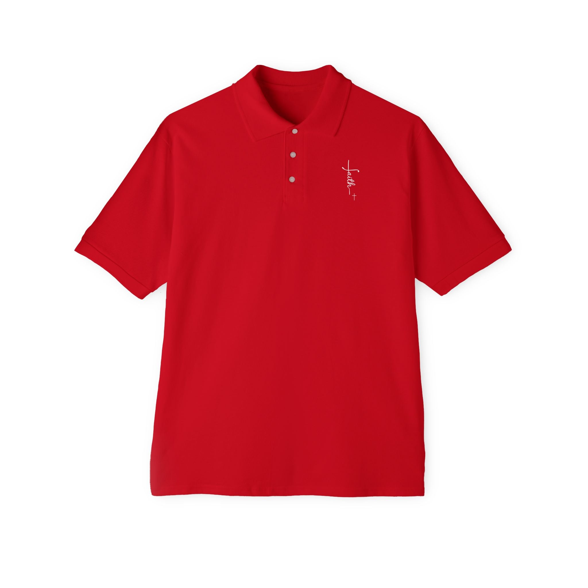 Faith + Cross Men's Piqué Polo Shirt