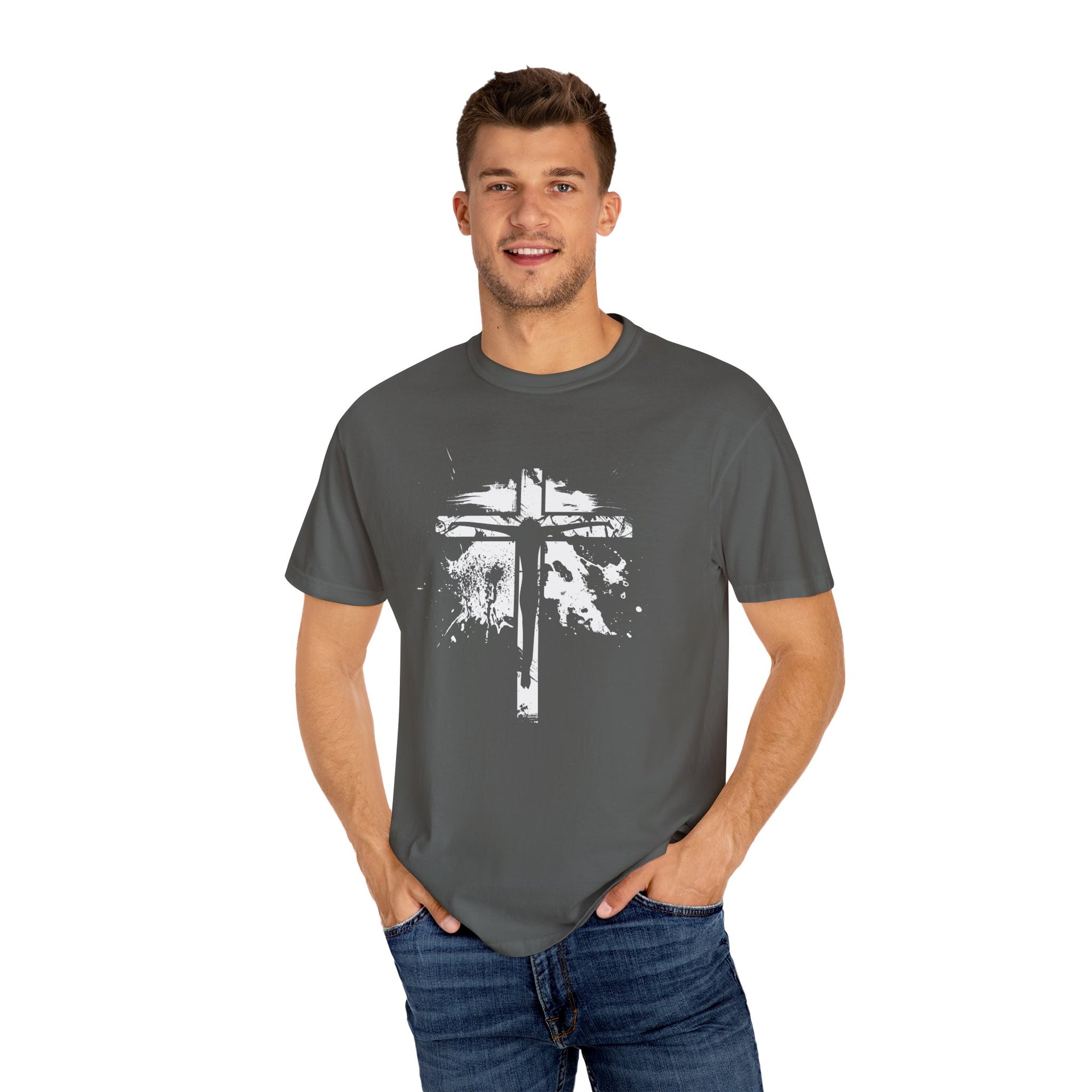 Jesus On Cross Unisex Relaxed Fit T-Shirt - My Faith My Father