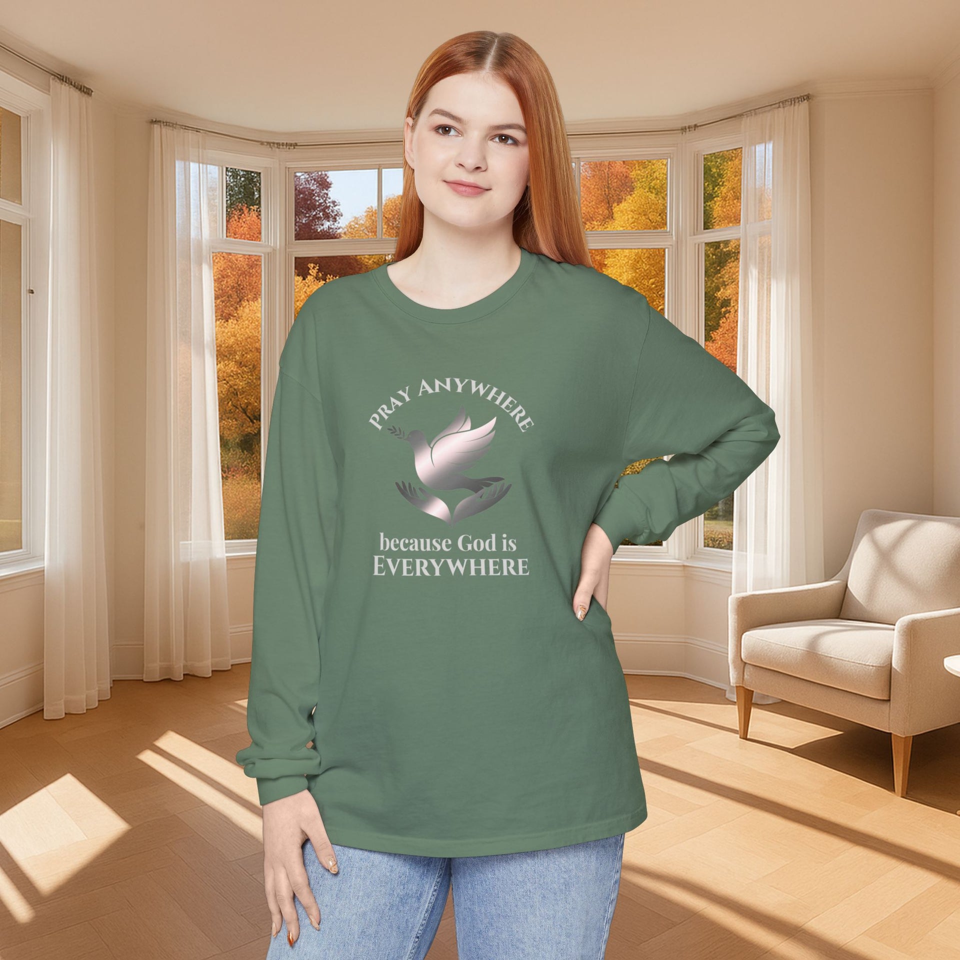 Pray Anywhere Unisex Long Sleeve T-Shirt - My Faith My Father