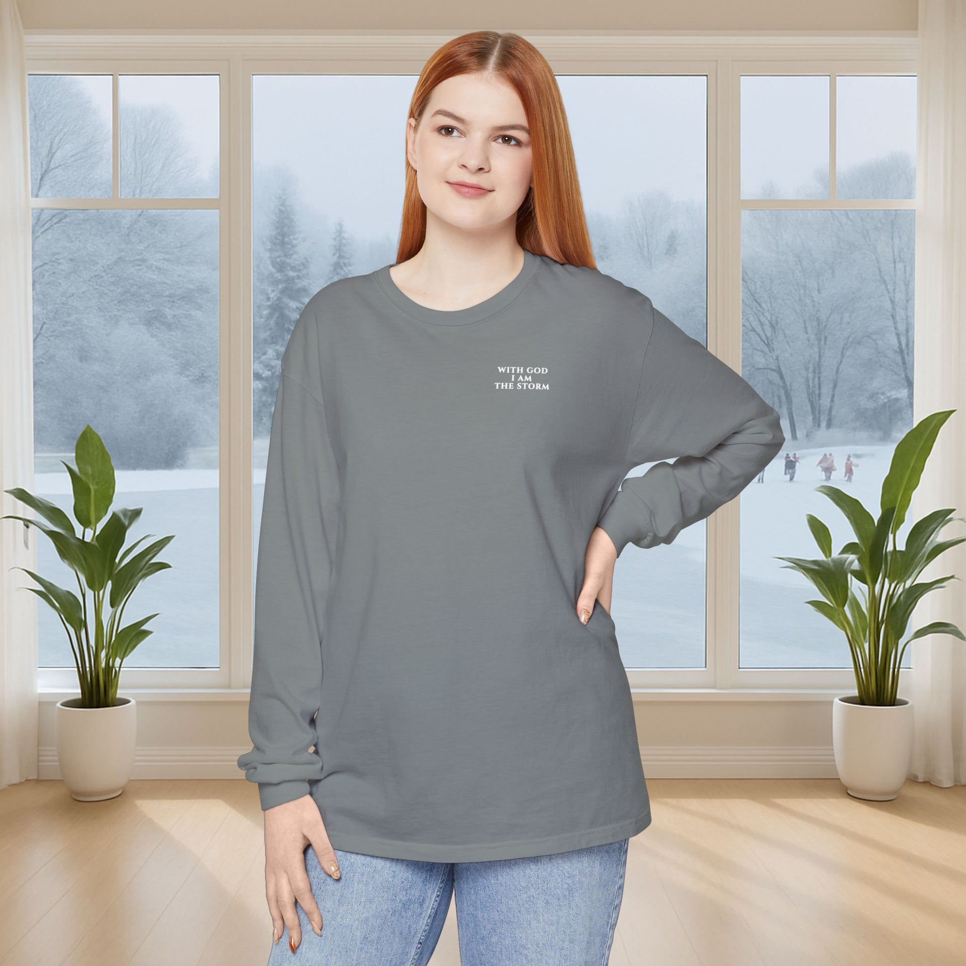 I Am the Storm Unisex Long Sleeve T-Shirt - My Faith My Father