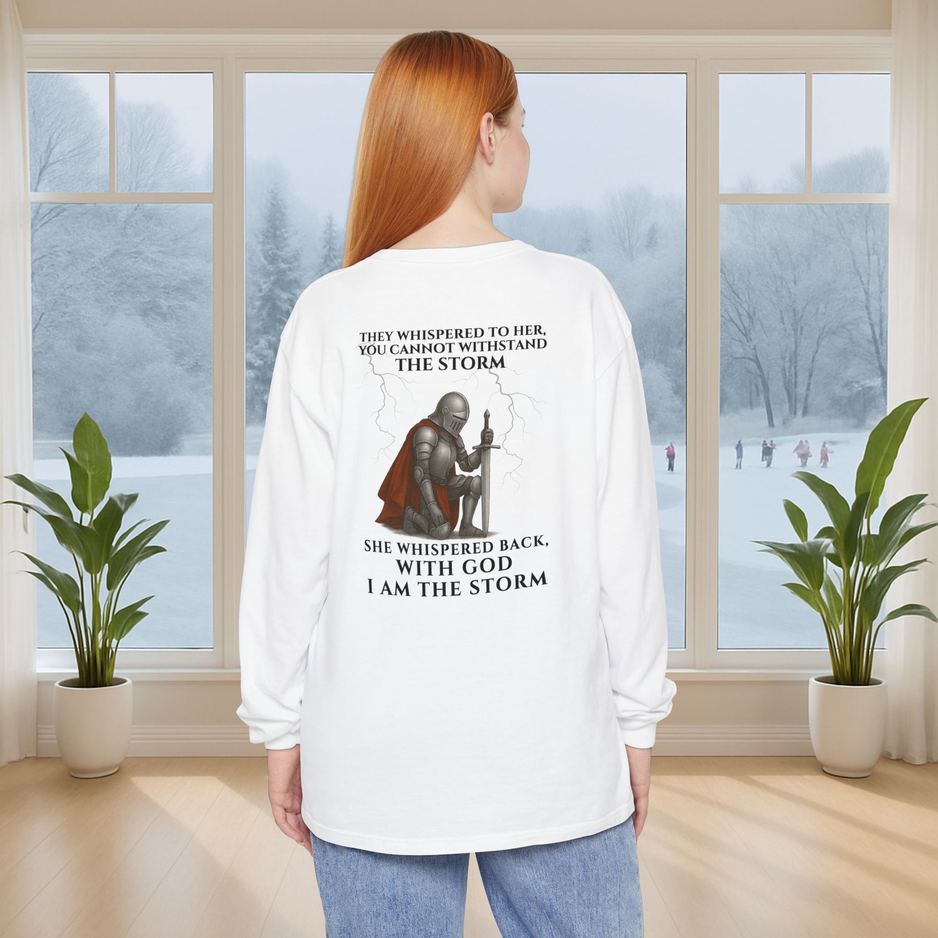 I Am the Storm Unisex Long Sleeve T-Shirt - My Faith My Father