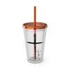 Cross With Faith Sunsplash 16oz Tumbler with Straw - My Faith My Father