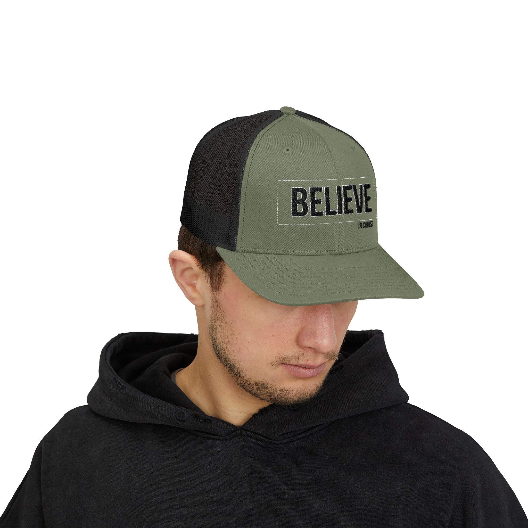 Believe In Christ Snapback Trucker Hat