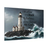 Psalm 18:2 Lighthouse Matte Canvas Wall Art - My Faith My Father