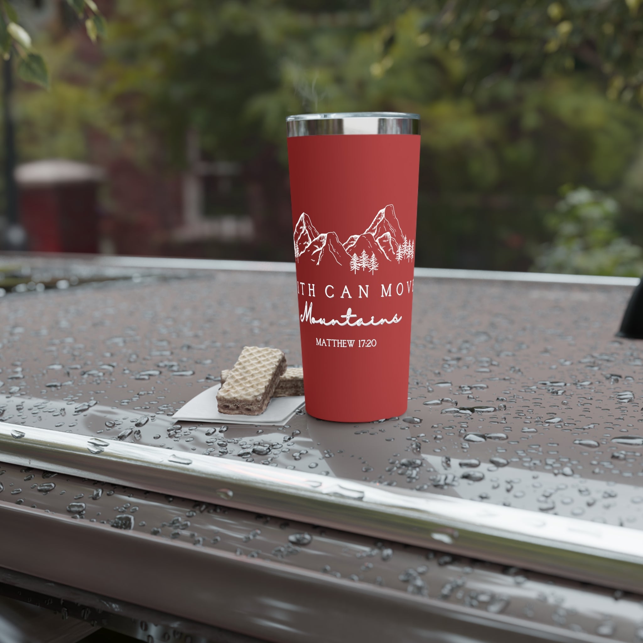 Faith Can Move Mountains 22oz Copper Vacuum Insulated Mug