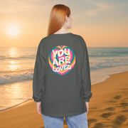 You Are Loved Retro Unisex Relaxed Fit Long Sleeve T-Shirt - My Faith My Father
