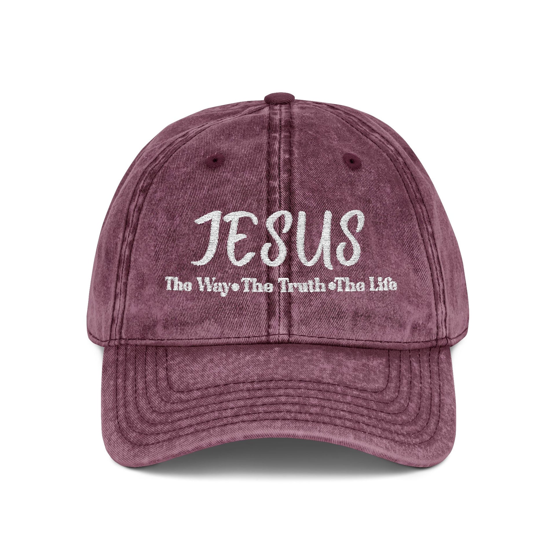 Embroidered Vintage Cap - Jesus The Way, The Truth, The Life Hat - My Faith My Father