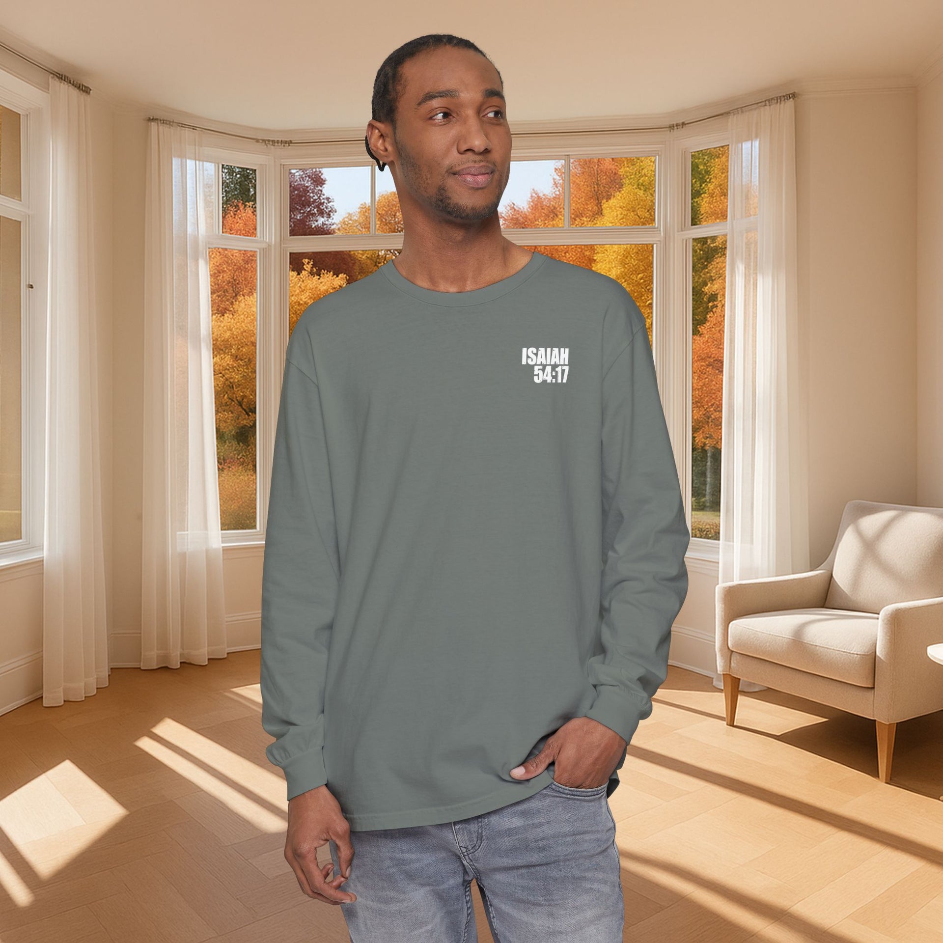 Isaiah 54:17 Unisex Long Sleeve T-Shirt - My Faith My Father