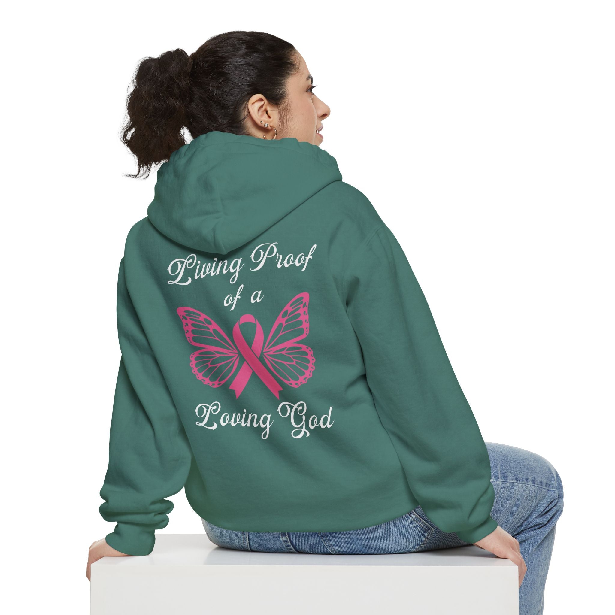 Living Proof Of A Loving God Butterfly Unisex Relaxed Fit Hoodie