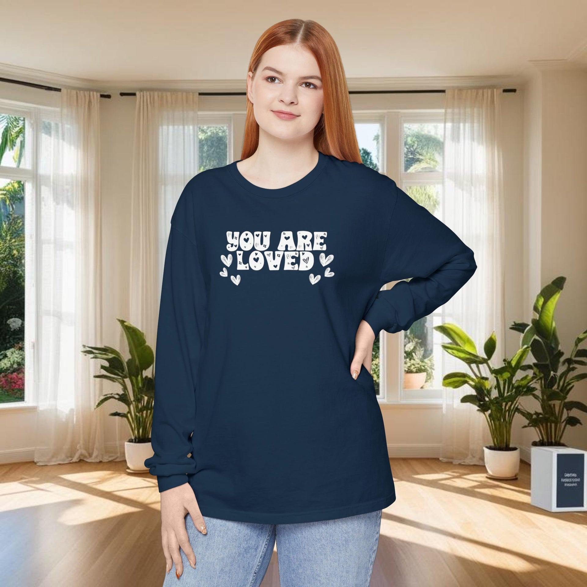 You Are Loved Unisex Relaxed Fit Long Sleeve T-Shirt - My Faith My Father