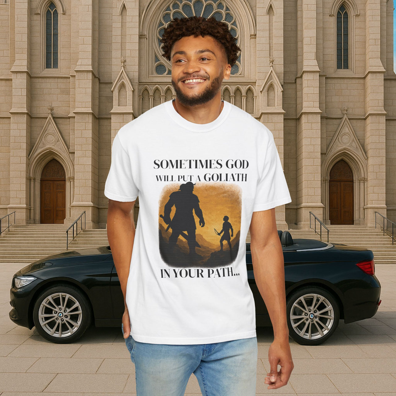 David and Goliath Unisex Garment-Dyed Relax Fit T-Shirt