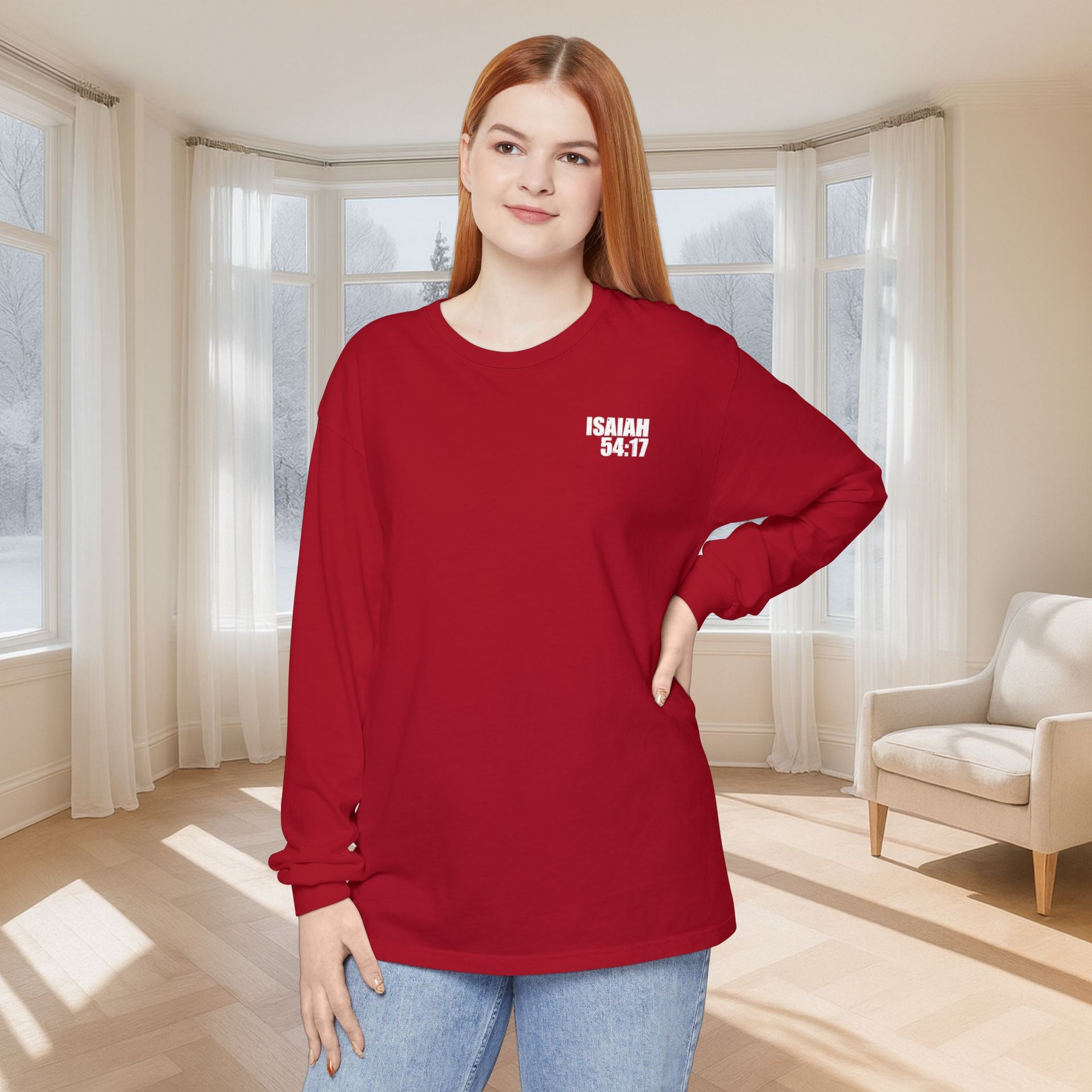 Isaiah 54:17 Unisex Long Sleeve T-Shirt - My Faith My Father