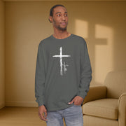 Cross With Faith Unisex Relaxed Fit Long Sleeve T-Shirt - My Faith My Father