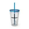 Cross With Faith Sunsplash 16oz Tumbler with Straw - My Faith My Father