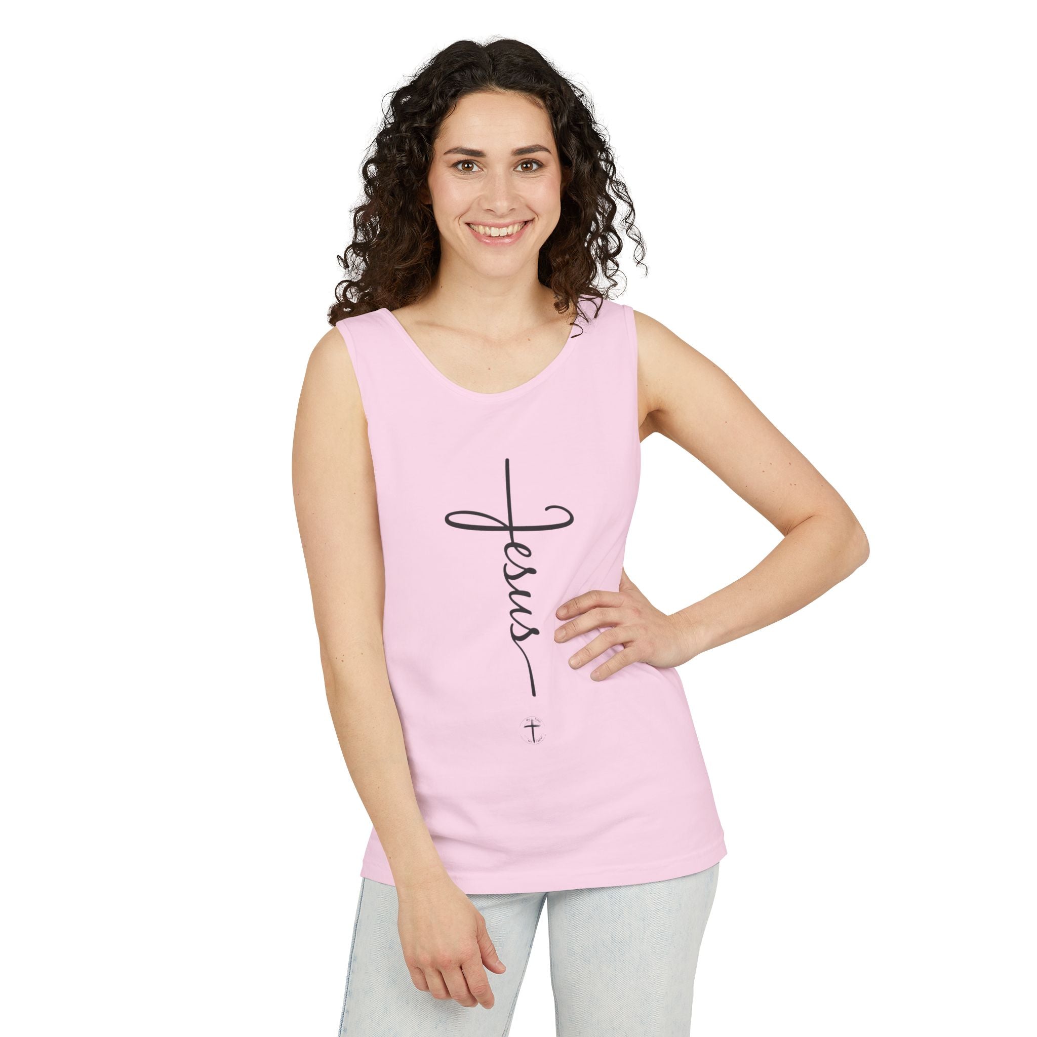 Jesus Cross Unisex Relaxed Fit Tank Top