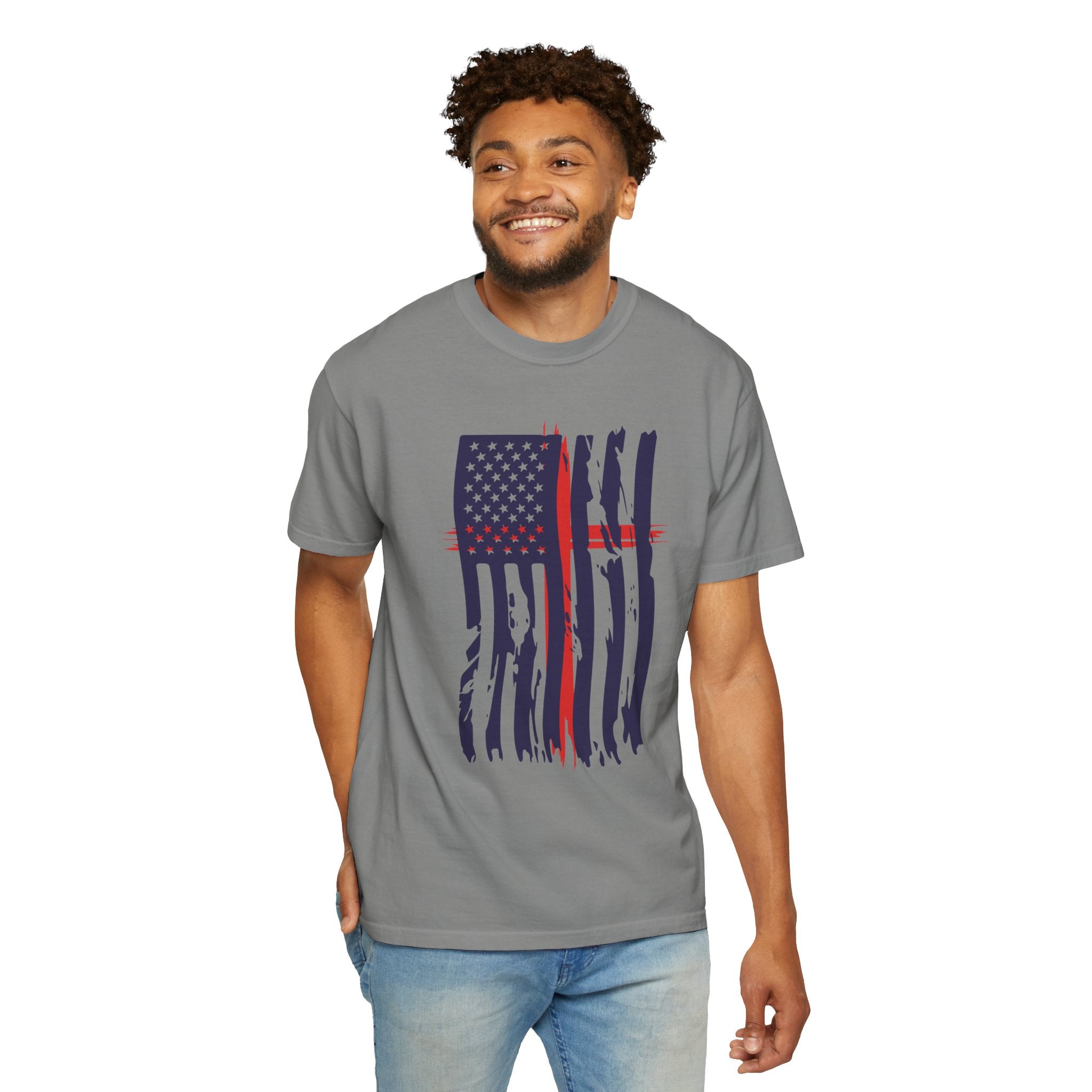 Flag With Cross Faith Unisex Relaxed Fit T-Shirt