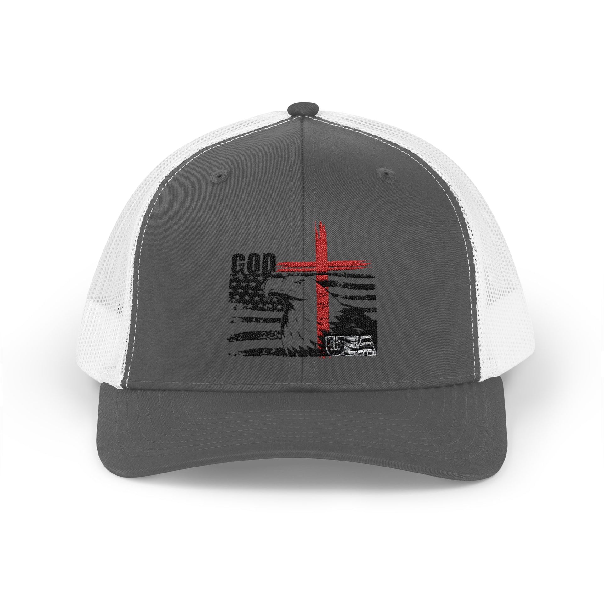 God + USA Snapback Trucker Hat - My Faith My Father