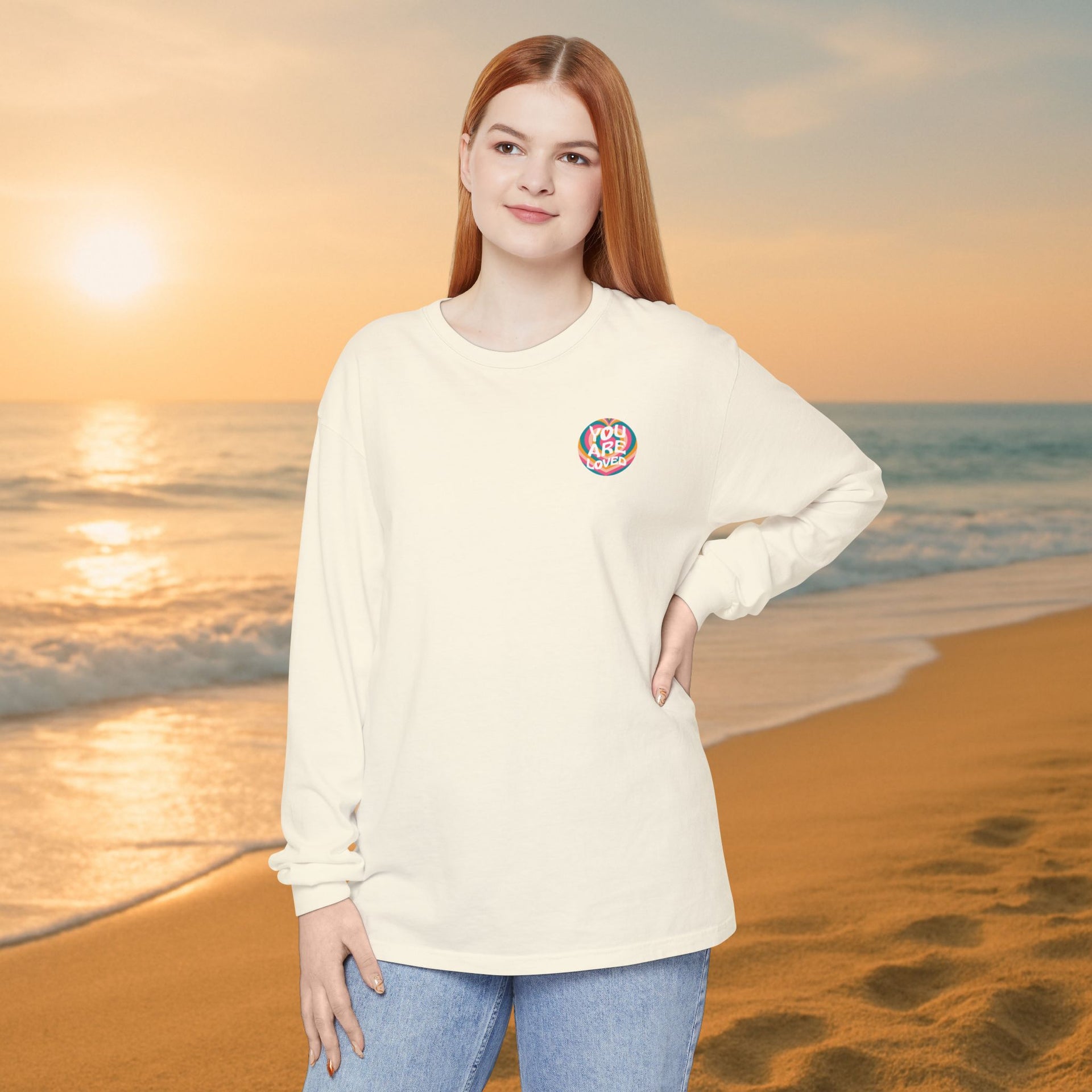 You Are Loved Retro Unisex Relaxed Fit Long Sleeve T-Shirt - My Faith My Father