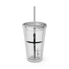 Cross With Faith Sunsplash 16oz Tumbler with Straw - My Faith My Father