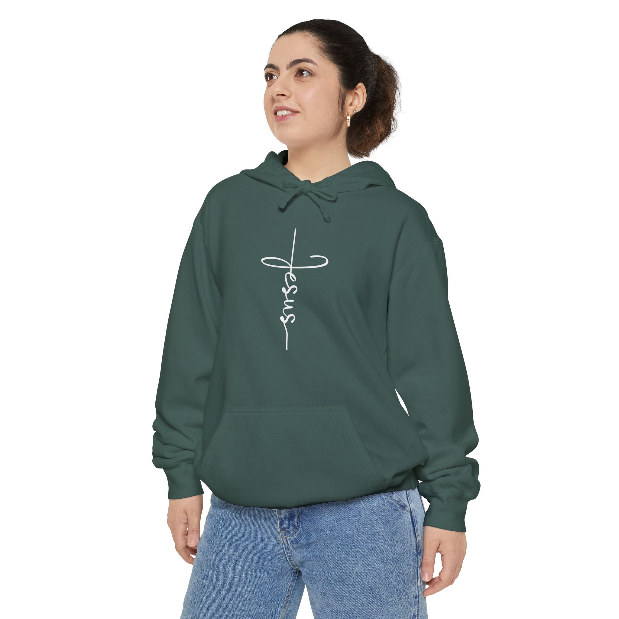 Jesus Cross Unisex Relaxed Fit Hoodie