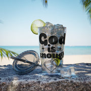 God Is Enough Sunsplash 16oz Tumbler With Straw - My Faith My Father