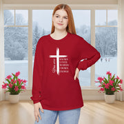 You Are Known, Loved, Worthy, Chosen, Enough  Unisex Relaxed Fit Long Sleeve T-Shirt - My Faith My Father