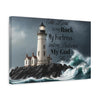Psalm 18:2 Lighthouse Matte Canvas Wall Art - My Faith My Father