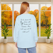 Lilies Unisex Relaxed Fit Long Sleeve T-Shirt - My Faith My Father