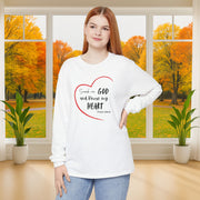 Search Me God Unisex Relaxed Fit Long Sleeve T-Shirt - My Faith My Father