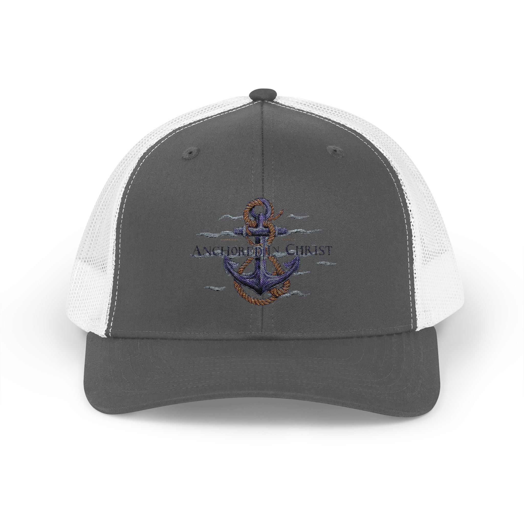 Anchored in Christ Snapback Trucker Hat