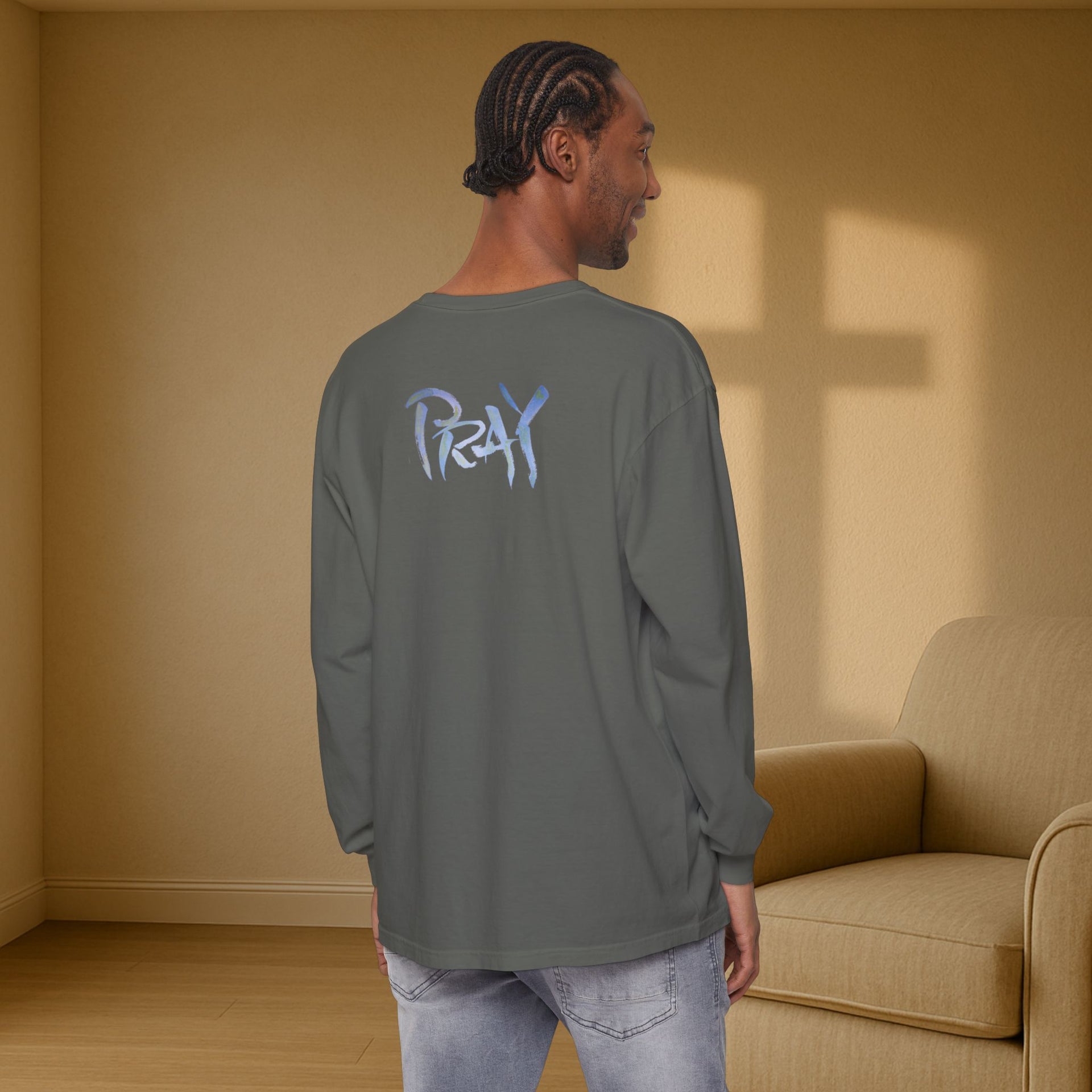 PRAY Unisex Relaxed Fit Long Sleeve T-Shirt - My Faith My Father