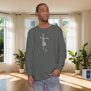 Faith + Cross Unisex Relaxed Fit Long Sleeve T-Shirt - My Faith My Father