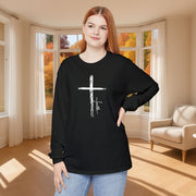Cross With Faith Unisex Relaxed Fit Long Sleeve T-Shirt - My Faith My Father