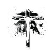 Jesus On Cross Kiss-Cut Stickers - My Faith My Father