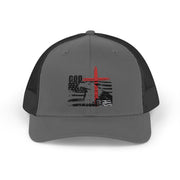 God + USA Snapback Trucker Hat - My Faith My Father