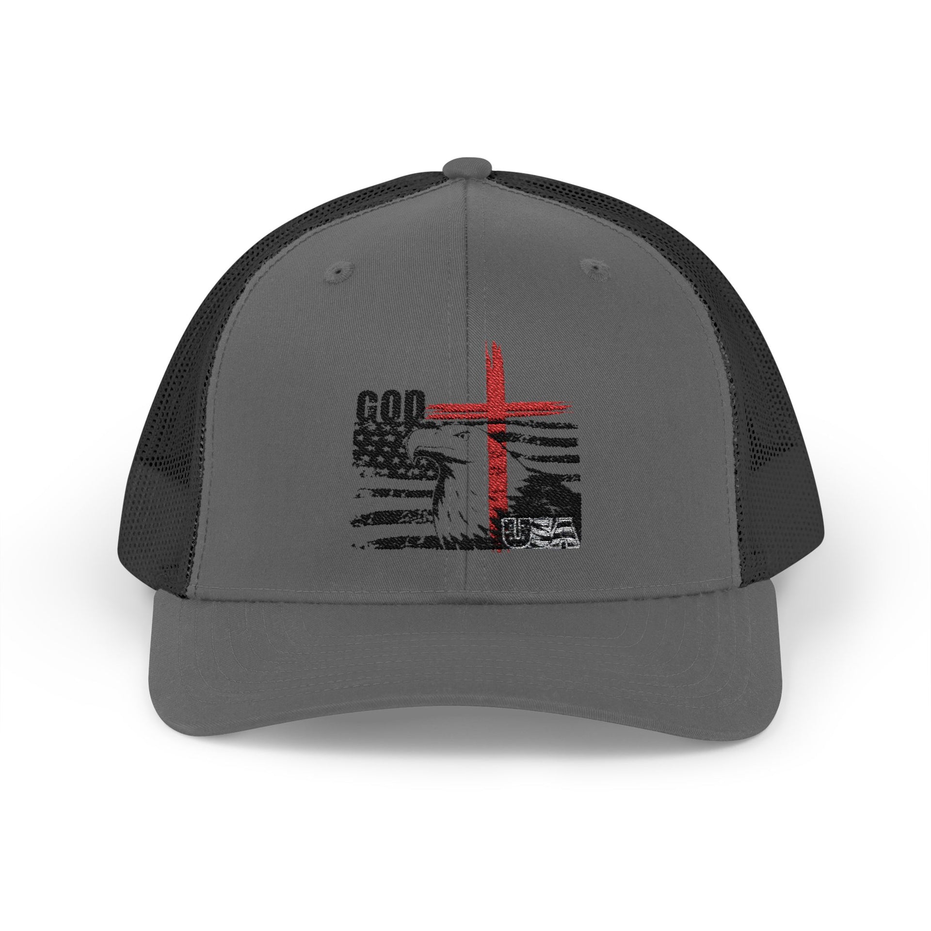 God + USA Snapback Trucker Hat - My Faith My Father