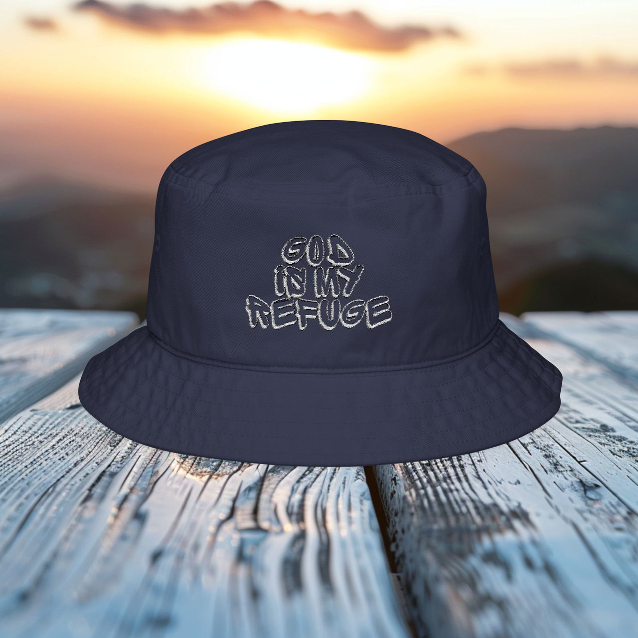 God Is My Refuge Bucket Hat - Shelter In Style