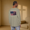 I Stand for the Flag, I Kneel for the Cross Unisex Relaxed Fit Long Sleeve T-Shirt - My Faith My Father