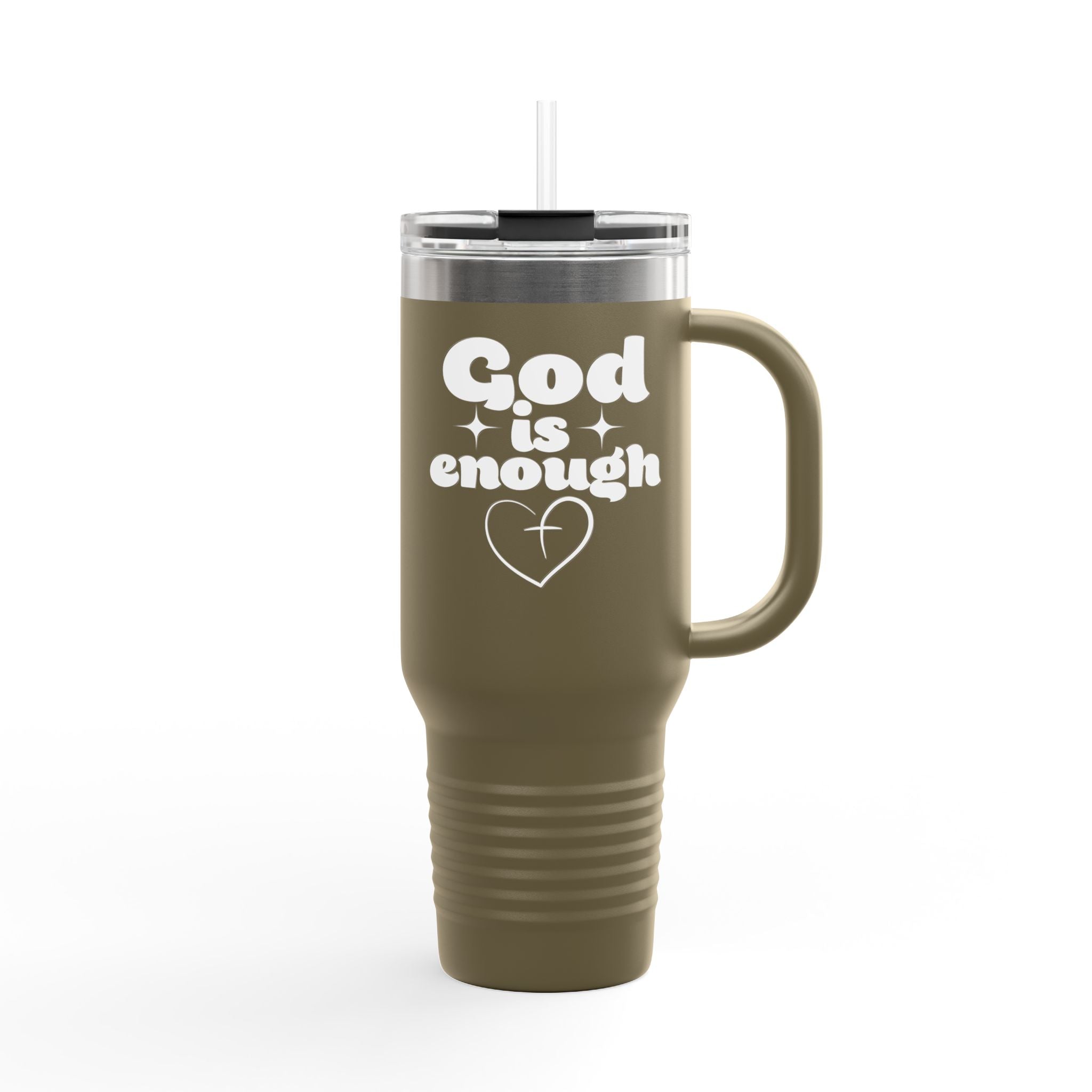 God Is Enough 40oz Insulated Travel Mug