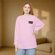 I Stand for the Flag, I Kneel for the Cross Unisex Relaxed Fit Long Sleeve T-Shirt - My Faith My Father