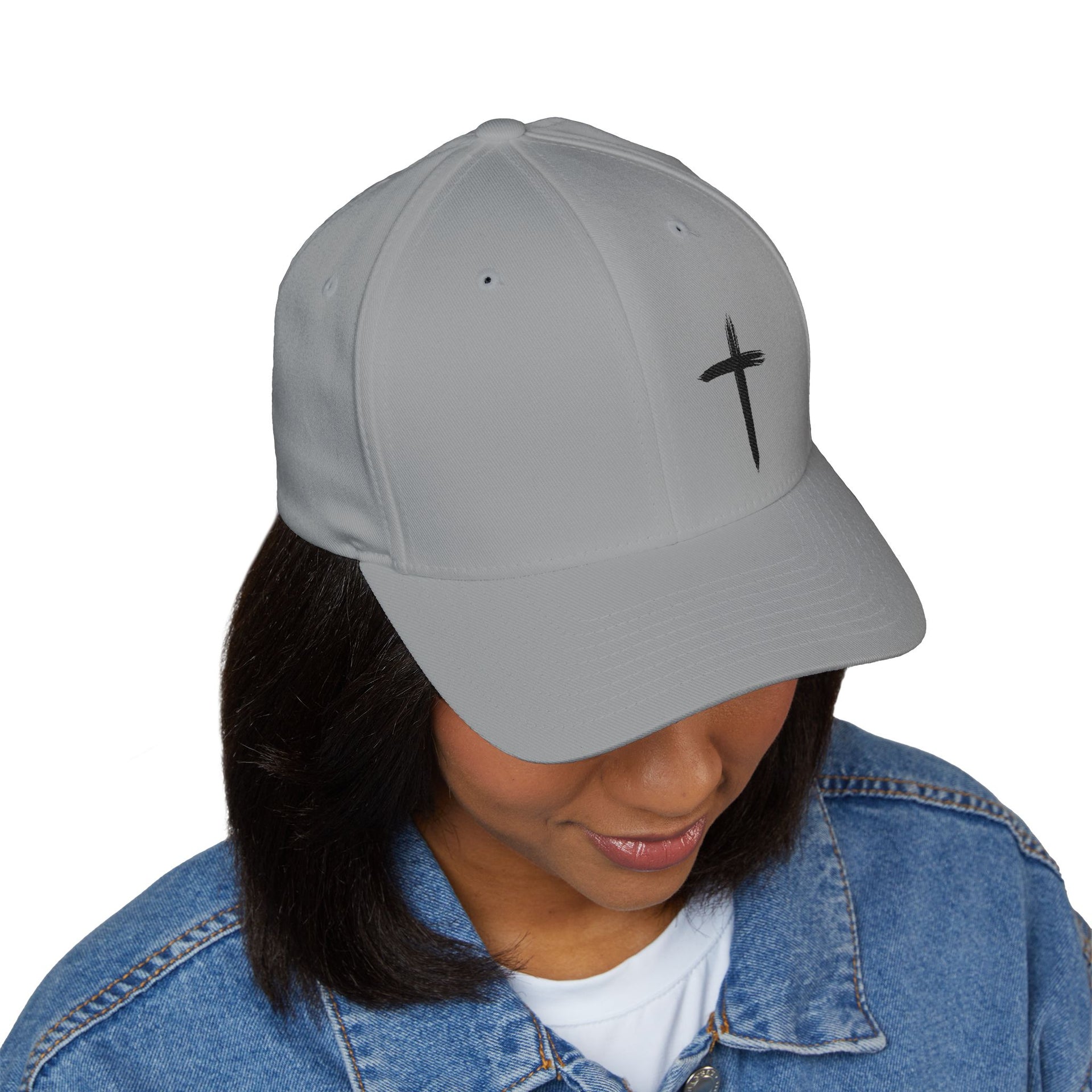 Black Cross Flexfit Hat - My Faith My Father